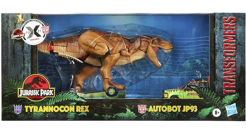 Figura Transformers Generacions Jurassic Park Rex & Autobot