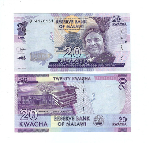 Malawi - Billete 20 Kwacha - Unc
