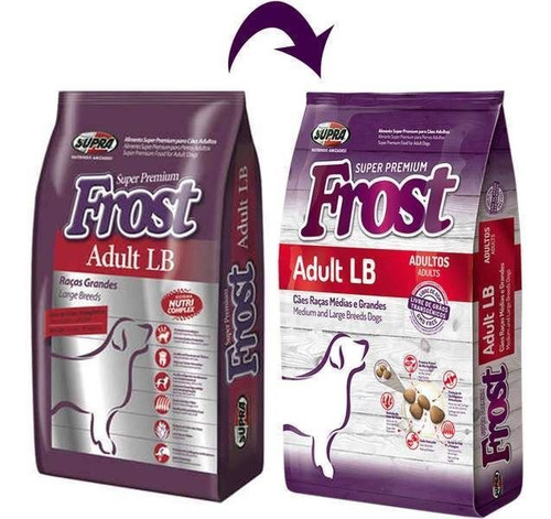 Imagen 3 de 10 de Frost Perro Adulto 15 + 2 Kg + Comedero Doble Y Envío