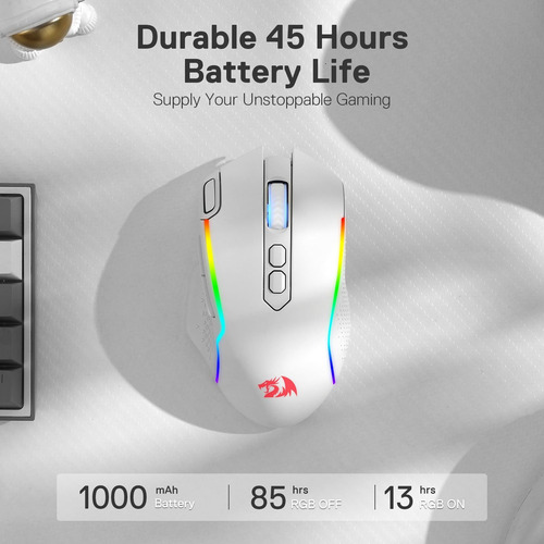 Mouse De Juego Inalámbrico Redragon M810 Pro, Tecla De Fuego