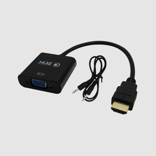 Convertidor Hdmi A Vga Az 6200 20cm Chipset Con Audio Xue