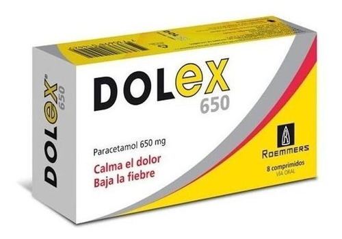 Dolex 650 Mg 8 Comprimidos | Paracetamol
