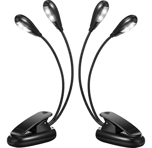 Luz Led Con Clip For Lectura De Libros, 2 Piezas