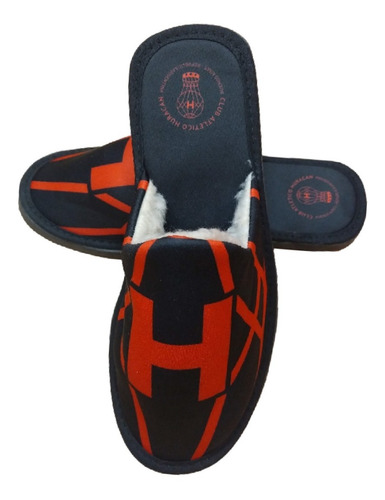 Imagen 3 de 6 de Pantuflas Sublimadas De Huracán Negras