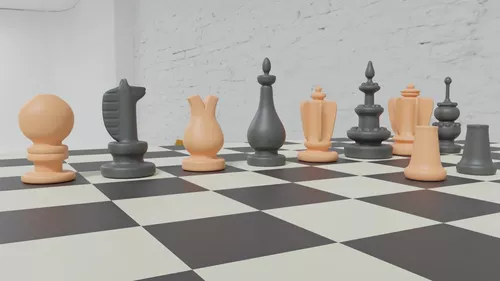 WESM CHESS MEDIEVAL PACK -LUXO 3D print model 3D model 3D printable