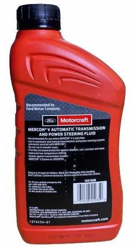 Aceite Para Caja Automática Mercon V (5) Original Motorcraft