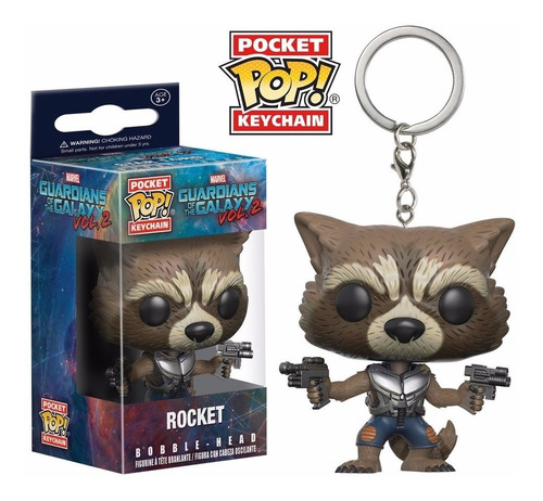 Llavero Funko Pop Rocket Guardianes De La Galaxia Original