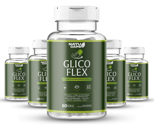 Pague 4 Leve 5 Glicoflex 300 Cáps - Mobilidade E Equilíbrio Sem Sabor
