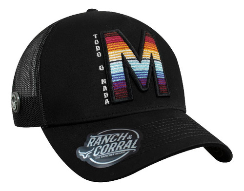 Gorra Colaboracion Maria Malibran Ranch&corral Original Negro Unica