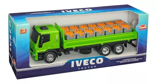 Caminhão Brinquedo Infantil Miniatura Iveco Tector Dropside