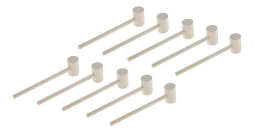 10 Piezas Joyeros Mini Martillo De Madera Mazo De Galleta De