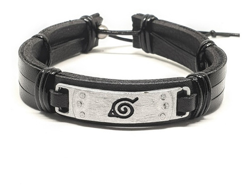 Kit Pulseira Bracelete Masculino Femenino Konoha Ajustavel