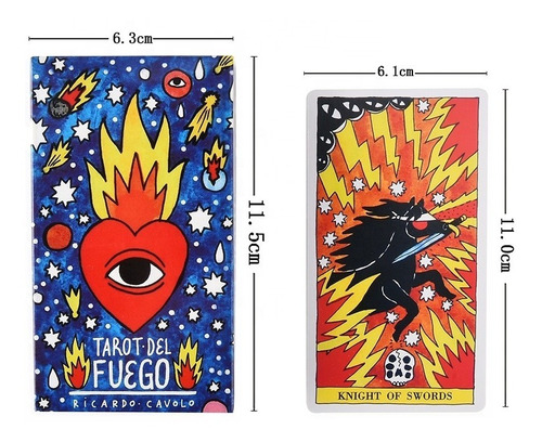 Tarot Del Fuego, Mazo Alternativo, Manual Descargable Qr.