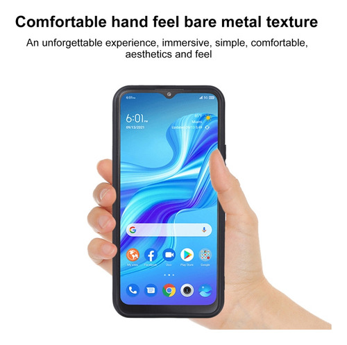 Compatible Funda De Teléfono Tpu Negra For Tcl 4x 5g