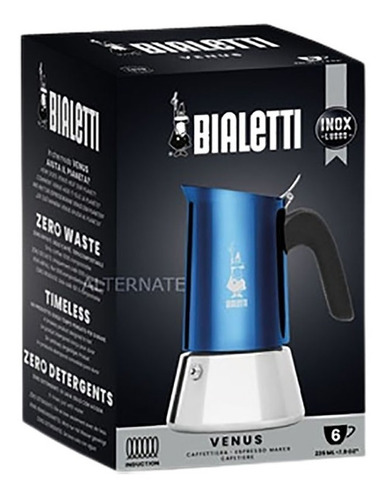 Imagen 2 de 3 de Cafetera Bialetti Venus Rame 06 Tazas Made In Italia