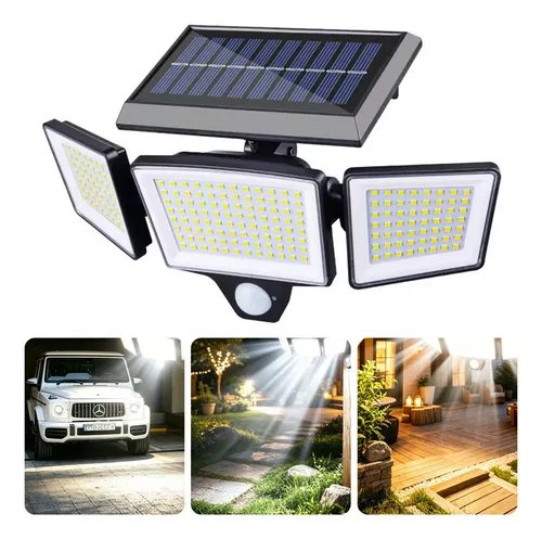 208led 100w Solar Lámpara De Pared Interior Exterior Sensor