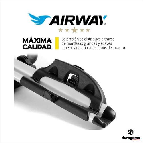 Porta Bicicleta Aluminio Airway Reforzado Para 1 Bicicleta