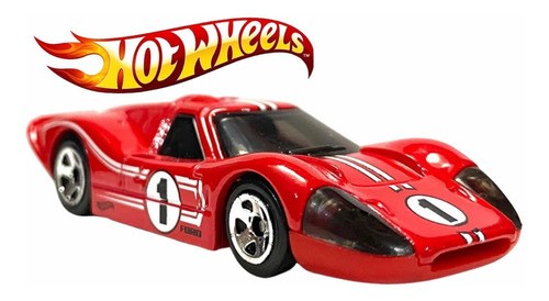 Imagen 3 de 7 de Auto Hot Wheels 67 Ford Gt40 Mk.iv Mattel De Metal La Plata