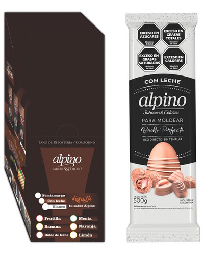 Chocolate Alpino Semiamargo O Con Leche Lodiser Por 3 Kilos 