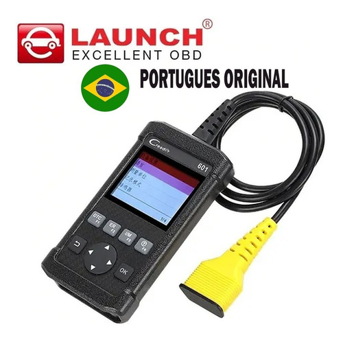 Scanner Launch Creader 601 Obd2 Português Do Brasil Original