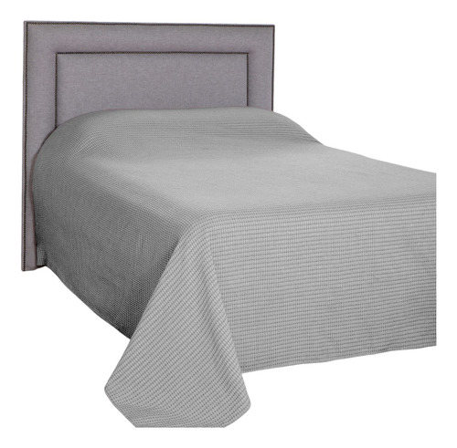 Colcha Cama De Casal Padrão Piquet Cobre Leito 2 M X 2,20 M Cor Cinza