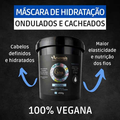 Kit Arvensis Cachos Shampoo +cond. +ativ.+masc+ Oleo Tec Oil