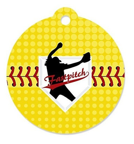 Etiquetas Regalo Para Fiesta - Softball - Set 20