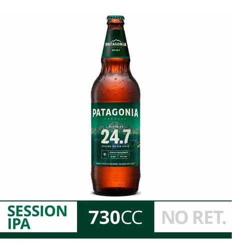 Pack X 6 Unid Cerveza  Ipa 247 730 Cc Patagonia Cervezas