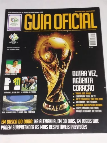 TABELA + REPORTAGEM SOBRE A COPA DO MUNDO ALEMANHA 2006