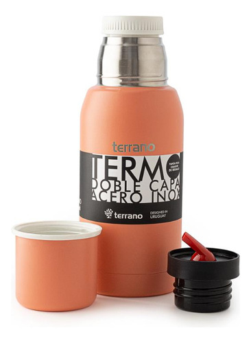 Termo Terrano 750ml Doble Tapon Coral Flaber