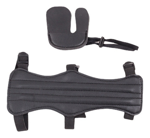 Aparejo Protección Brazo +protector Dedos Tiro Arco Y Flecha