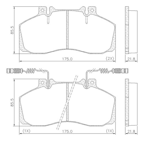 Pastillas De Freno Frasle Para Mb 712 1992/1994 Delanteras