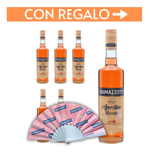 Aperitivo Ramazzotti Rosato Hierbas 700ml 6 Botella. Quirino