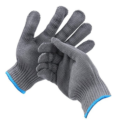 Guantes De Pesca Resistentes A Los Cortes 2 Pares Xl Gris