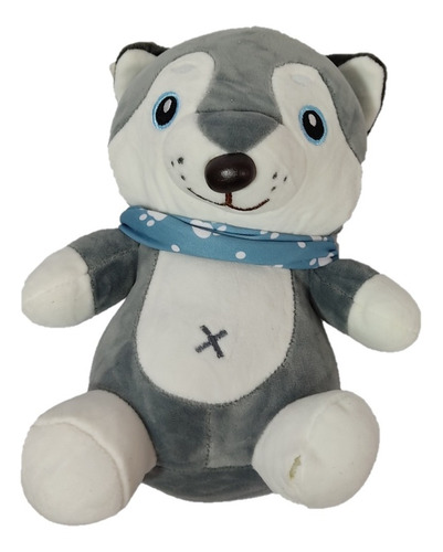 Peluche Husky Perrito Siberiano Lobo 24 Cm