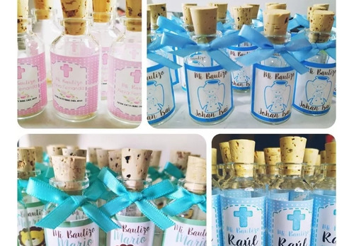 24 Botellas Para Agua Bendita Decenario Personalizado