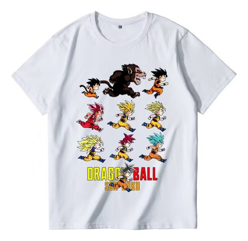 Camiseta Creative Dragon Ball Goku Super Saiyan Running