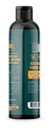 Shampoo Para Cabelo Masculino 200ml Vigor Partiu