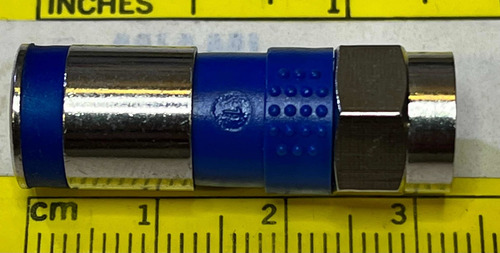 Conector P/cable Rg-6 Coaxial Crimp Intercable Cnt-d16 Tv