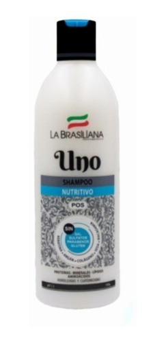 Shampoo Nutritivo Uno 500ml. La Brasiliana Sin Sal