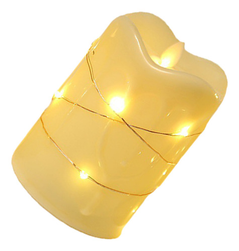 Lámpara De Vela Navideña Con Luz Led, Vela Sin Llama Christm