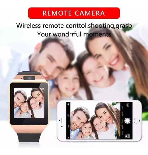 Reloj Inteligente Con Chip Y Teléfono Celular Con Cámara
