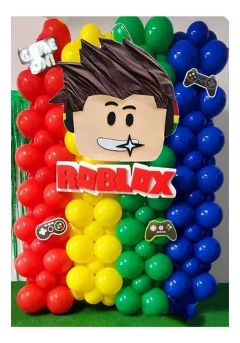 Piñata Roblox Mediana + Invitacion Digital Fiesta Infantil