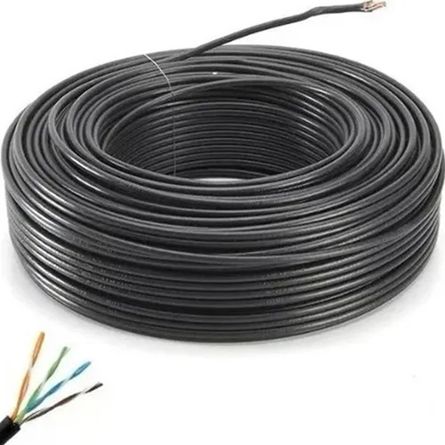Imagen 3 de 6 de Bobina Cable Red Utp Cat5e 100% Cobre Exterior Rollo 305mts