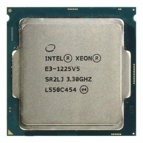 Procesador gamer Intel Xeon E3-1225 V5 CM8066201922605  de 4 núcleos y  3.7GHz de frecuencia