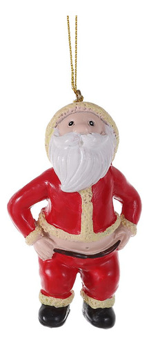 Figuras De Resina Colgantes Navideñas De Papá Noel