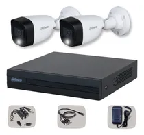 Comprar Kit 2 Cámaras Seguridad Dahua 2mp Full Color Dvr 4ch Cctv