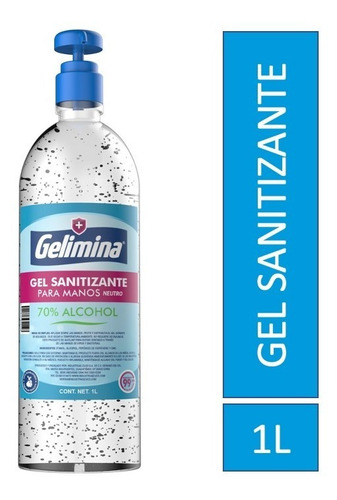 Imagen 3 de 3 de Gel Antibacterial Para Manos 1 Litro Gelimina