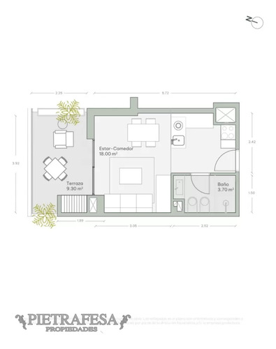 Monoambiente A Estrenar Con Terraza Con Parrillero- Joaquín Requena- Cordón