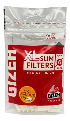 5 Filtros Gizeh Slim Xl100u-gummed Filters Candy Once